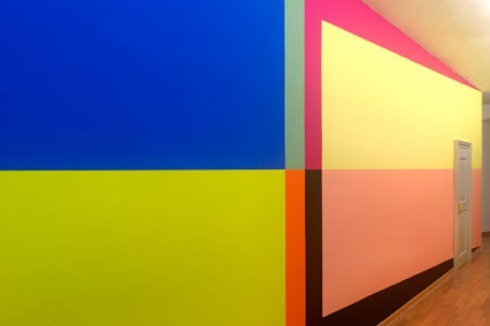 "Im Flur", Wandmalerei, Städtische Galerie Wolfsburg, 2012<br />
