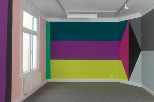 "Haus für Bernhard Landauer" Installationsansicht Schlafzimmer, Galerie der Stadt Remscheid, 2011<br />
