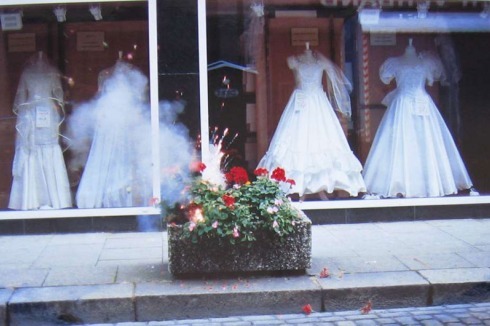 Annette Wehrmann, Blumensprengungen, 1992-1995, copyright Ludwig Forum Aachen<br />