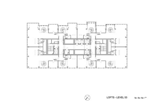 Die Loft gehen über zwei Etagen und werden über eine Wendeltreppe erschlossen.<br />