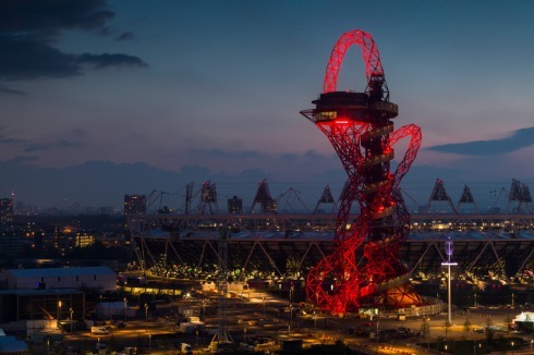 Orbit von Anish Kapoor Studio und Cecil Balmond im Olympiapark in London (2012)<br />