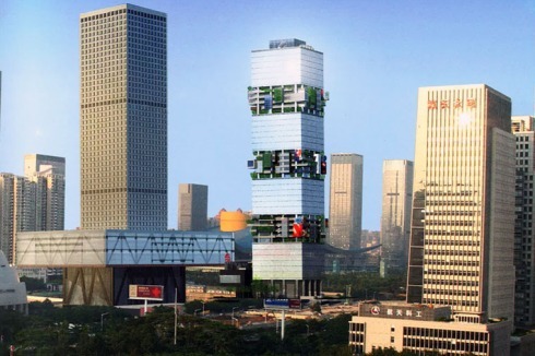 ... wird derzeit in China umgesetzt - SBF Tower, Shenzen (2009 - 2014).<br />