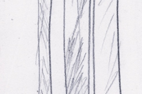 "Skyscraper", Zeichnung (1958)<br />