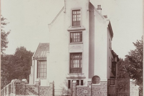 Maison Khnopff, Brüssel: Fernand Khnopff Die Fassade des Atelierhauses von Fernand Khnopff<br />