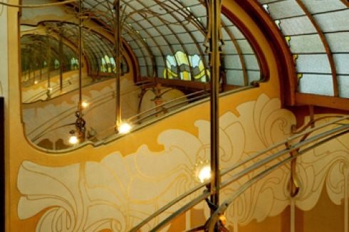 Maison Horta, Brüssel: Glaskuppel im Künstlerhaus von Victor Horta in Brüssel<br />
