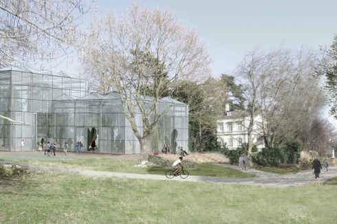 "Die Wahl der Dachform und Dachelemente verursacht vermutlich höhere Herstellungskosten, als ein 'Normdach'. Anerkennung für<br /><a href="http://www.k9architekten.de/" >K9 Architekten</a><br />