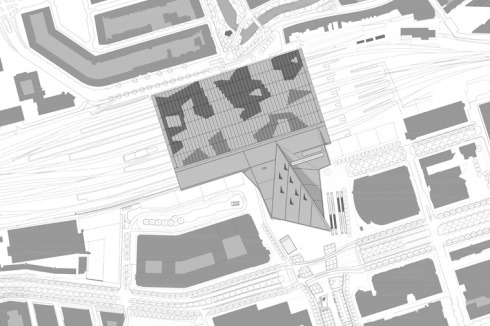 "Rotterdam Centraal" wurde vom Team CS, einer Kooperation von Benthem Crouwel, MVSS, Meyer en Van Schooten und West 8, als neue "Eingangspforte" der Stadt und Haltestelle für den "HSL Zuid" konzipiert.<br />