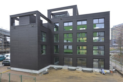 ... Mehrfamilienhaus-Smart Price Houses ohne Giebeldach entwickelt.<br />