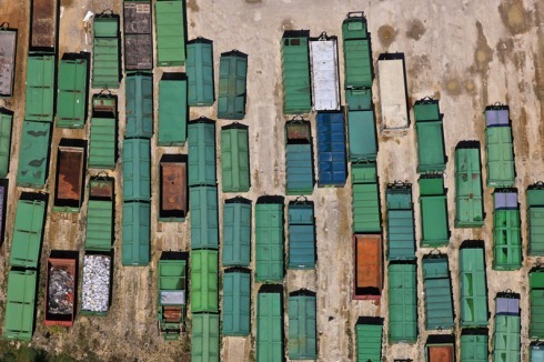 Container einer Firma für Recycling<br />