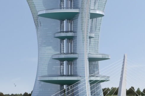 ... entwarf Cardin den „Palais Lumière“, der an die Zeichentrickserie „The Jetsons“ erinnert.<br />