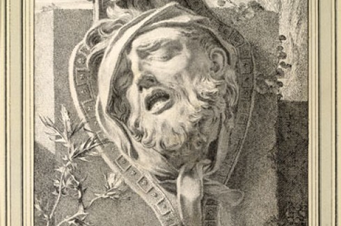 Theodor Lubieniecki: Kopf eines sterbenden Kriegers, Berlin, 1696<br />