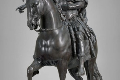 François Girardon (Guß von Johann Jacob Keller): Reiterstatuette König Ludwigs XIV., Paris, um 1695<br />