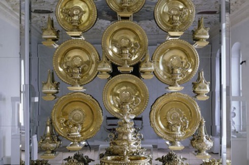 Das Große Silberbuffet aus dem Rittersaal des Berliner Schlosses Augsburg, 1695-1698, 1733<br />