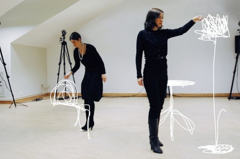 Sofia Lagerkvist, Charlotte von der Lancken, Anna Lindgren und Katja Sävström von Front Design "zeichnen" zunächst ein 3D-Modell, ...<br />