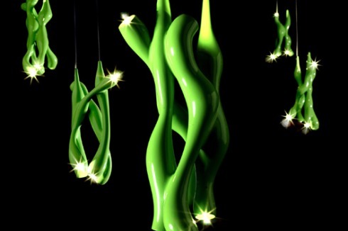 Lichtalgen: "Tuber Lamp" von Lionel T. Dean aus SLS /Nylon<br />
