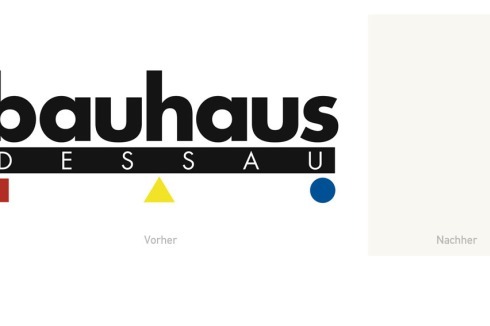 80er Jahre: Die Berliner Agentur Grappa gestaltet ein Logo für die Stiftung Bauhaus Dessau, das 2011 von der Agentur Hort (ebenfalls Berlin) überarbeitet wurde.<br />