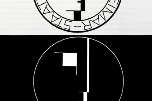 Oskar Schlemmer entwarf 1922 das Logo für das "Staatliche Bauhaus in Weimar".<br />