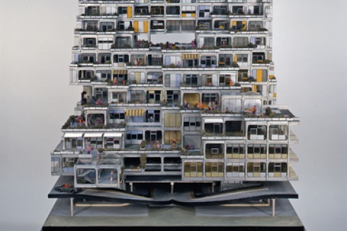 Richard Johann Dietrich Metastadt-Bausystem, 1970, Modell M 1:50<br />