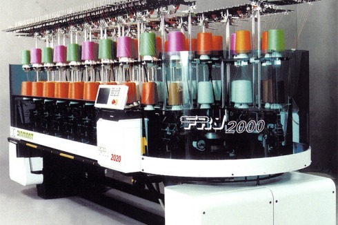 1994: Jaquard-Flachrundstrickautomat FRJ 2000, Elite-Diamant GmbH Chemnitz von Clauss Dietel<br />