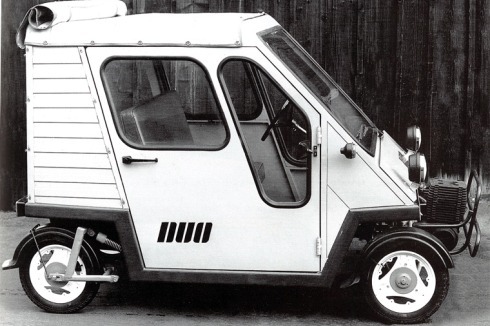 1982-85: Versehrtenfahrzeug Duo, Gestaltungsmodell, VEB Robur Zitau von Clauss Dietel/Lutz Rudolph<br />
