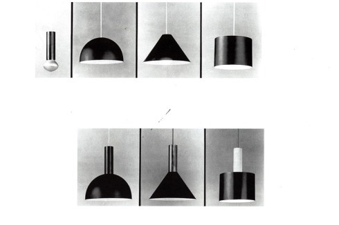 1961: Baukastenprogramm für Hängeleuchten, Funktionsmuster von Lutz Rudolph<br />