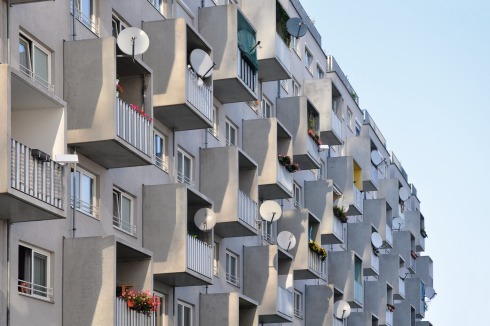 Die „Loggien“ an einem Wohngebäude des Architekten Adolf Krischanitz<br />