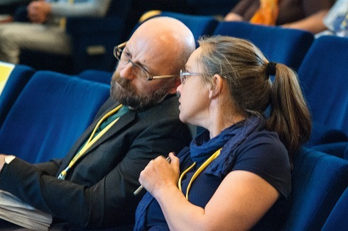 Bauwelt-Redakteure Jan Friedrich und Friederike Meyer<br />