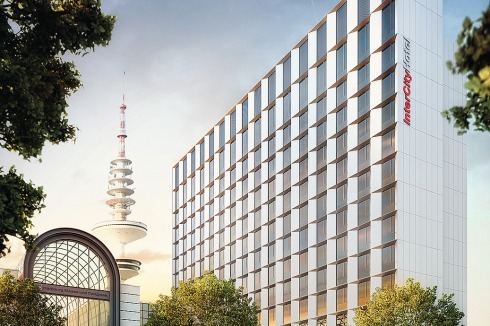 Projekt InterCity Hotel, Hamburg-Dammtor Messe, B&amp;L Gruppe mit Ingenhoven Architects<br />