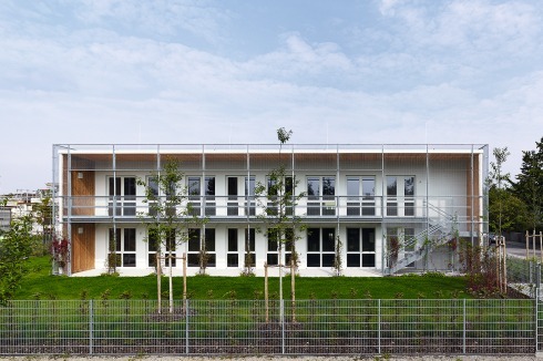 Für die Kita in der Hans-Golz-Straße mussten die Architekten die Rankfassade verschlanken<br />