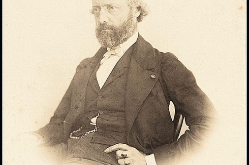 Porträtfoto Viollet-le-Ducs von Charles-François Bossu, 1860<br /><br /><br />