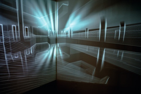 Im Projektionsraum der LAVA-Ausstellung  <span class="OffWhite">Foto: Saskia Wehler</span><br />