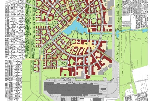 Ein Avatar der dichten europäischen Stadt in der Peripherie von Wien: Masterplan des schwedischen Büros Tovatt ...<br />