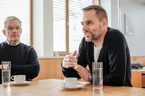 ... René Bechter (rechts), ...<br /><br />