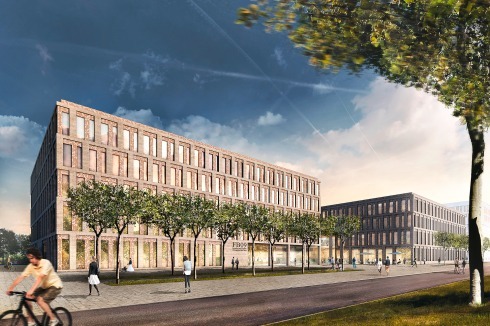 <strong>1. </strong><strong>Preis</strong> BLK2 Böge Lindner K2 Architekten teilen das Gesamtvolumen in drei in der Höhe differenzierte Baukörper ...<br />