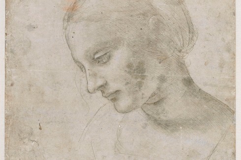 <span class="Bold">Frauenkopf (ca. 1490), 179 x 168 mm, Musée du Louvre Paris</span><br />