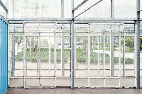 Die Bauhaus-Fenster wurden in eine neue Stahlkonstruktion montiert.<br />