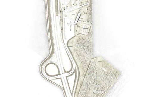 <span class="Bold">1. Preis</span> Landschaftsterrassen öffnen den Blick auf die Gegend und den Fürstenhügel, im Plan oben rechts <br />