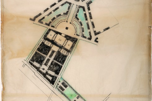 <strong></strong>Erste Ideenskizze, 1916/17, gesüdet<br />