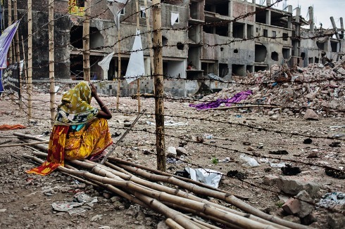 Rana-Plaza-Textilfabrik, April 2013<br />