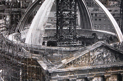 Richtfest der neuen Kuppel, um 1952<br />