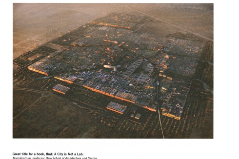 Faksimile aus „Behind the Green Door“, Seite 80, mit dem Projekt Masdar von Foster + Partners.<br />