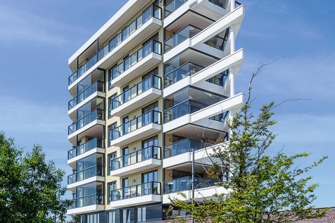 Das Wohnhaus „Weser View“ in Bremerhaven bietet eine spektakuläre Sicht über die Weser.<br />