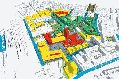 Werksviertel München (in Planung), Funktionsplan<span class="OffWhite"></span><br />