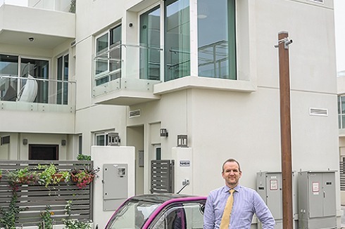 Die Wohncluster sind autofrei, alle Hauseigentümer bekommen ein kleines Elektro-Fahrzeug.<br />